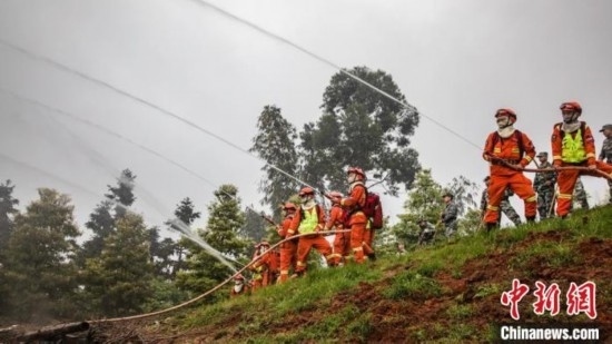 演練現(xiàn)場(chǎng)。瀘州消防供圖
