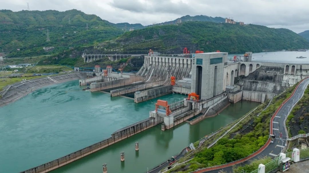 航拍向家壩升船機(jī)。受訪者供圖