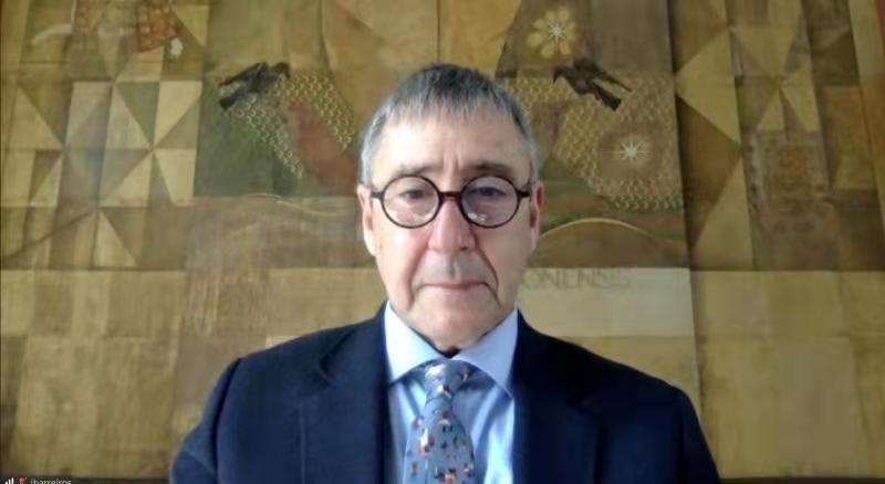 里斯本大學(xué)孔子學(xué)院葡方院長若昂·巴雷羅。中國駐葡萄牙大使館供圖