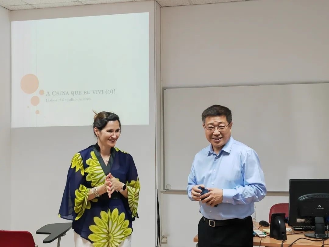 里斯本大學(xué)孔子學(xué)院組織漢語角活動。 圖片來源：里斯本大學(xué)孔子學(xué)院公眾號