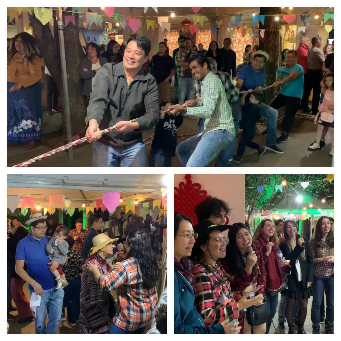 參與者在活動中體驗巴西豐收節(jié)文化元素。（圣保羅州立大學(xué)孔子學(xué)院供圖）