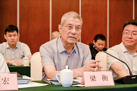 中國林業(yè)生態(tài)作家協(xié)會名譽主席梁衡發(fā)言。主辦方供圖