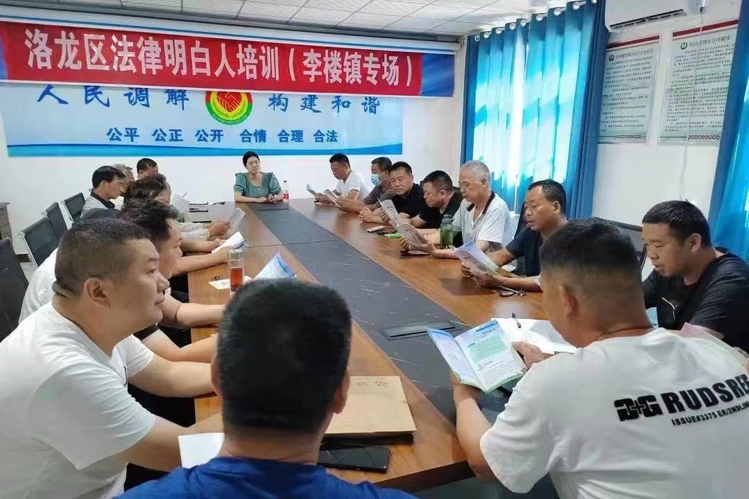 河南省洛陽市洛龍區(qū)李樓司法所開展《民法典》專題普法講座暨“法律明白人”培訓(xùn)。河南省司法廳供圖