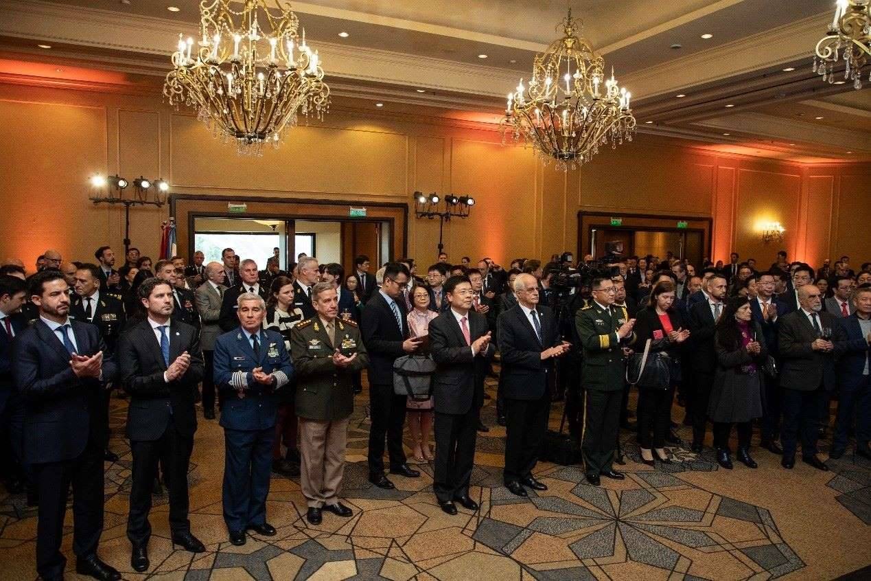 招待會(huì)現(xiàn)場(chǎng)氣氛熱烈友好。中國(guó)駐阿根廷大使館供圖