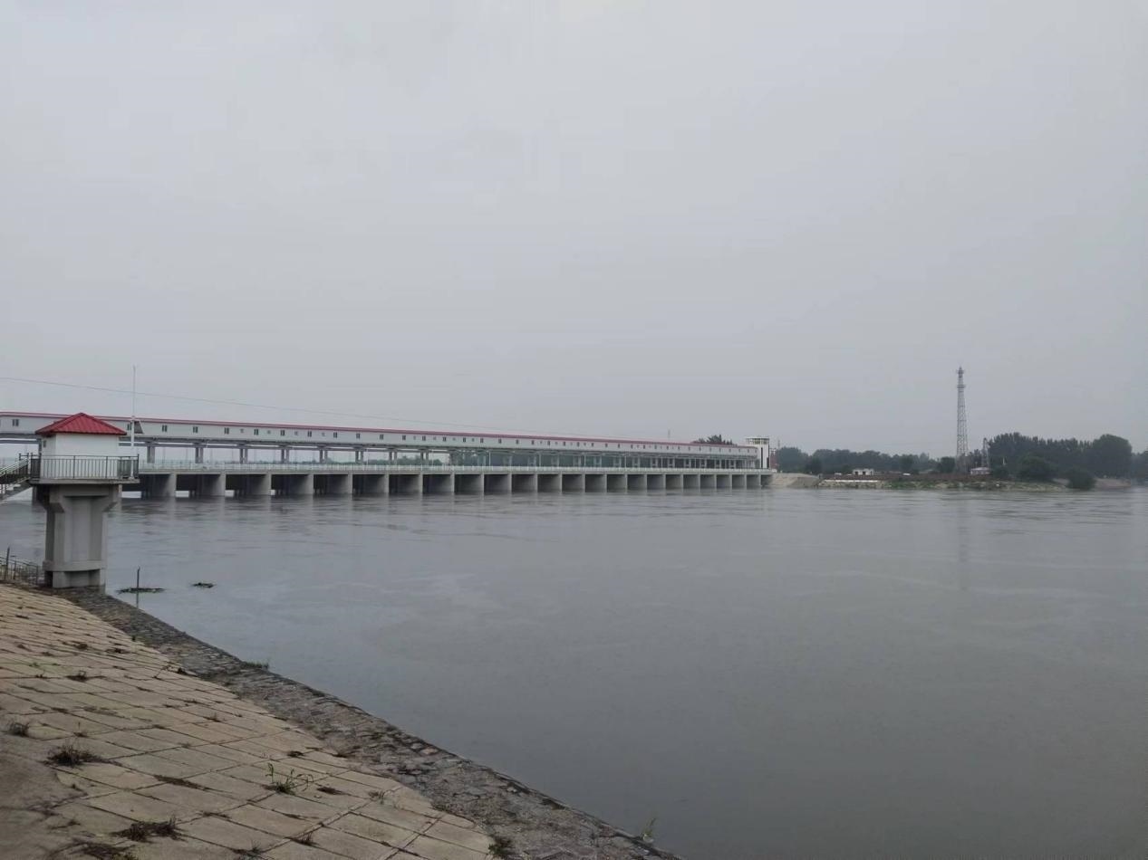 獨(dú)流減河進(jìn)洪閘。受訪者供圖