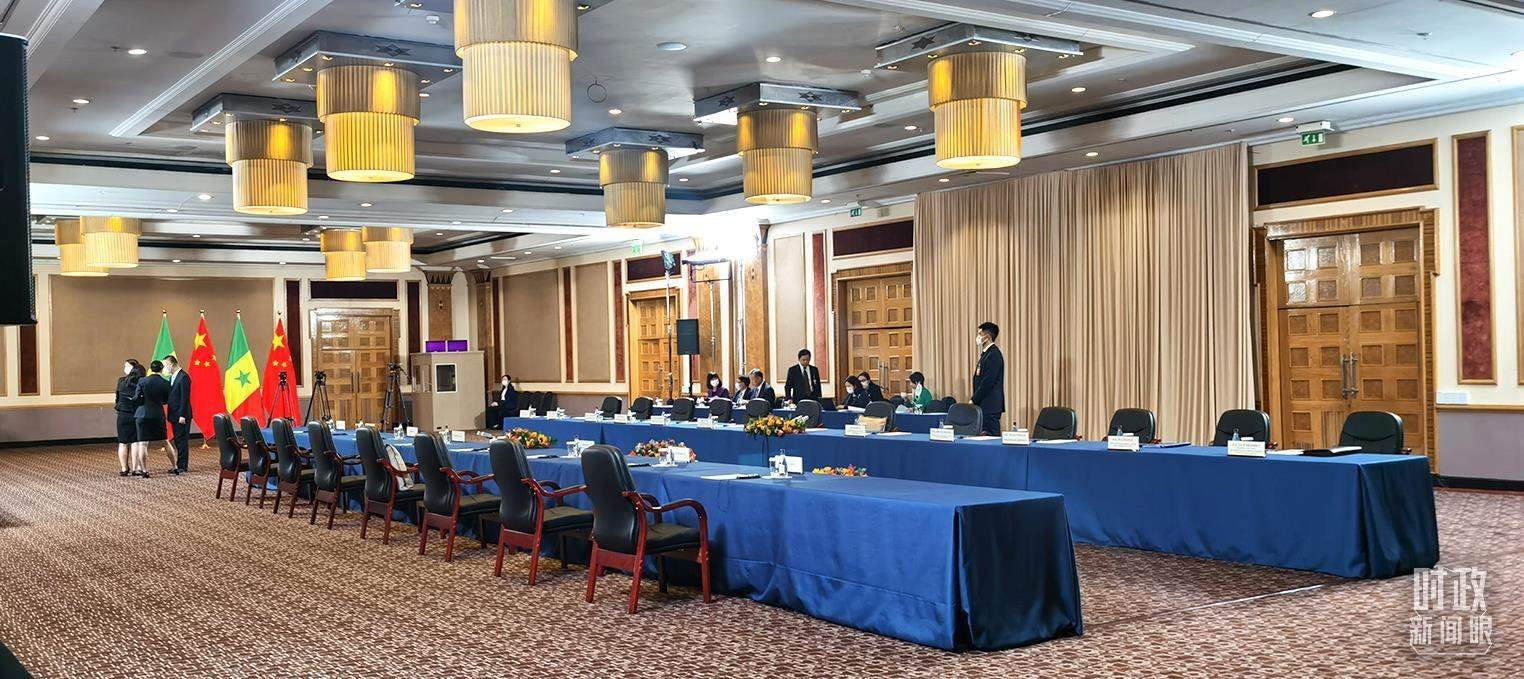 △23日下午，4場會見在這里舉行。（總臺央視記者郭鴻拍攝）