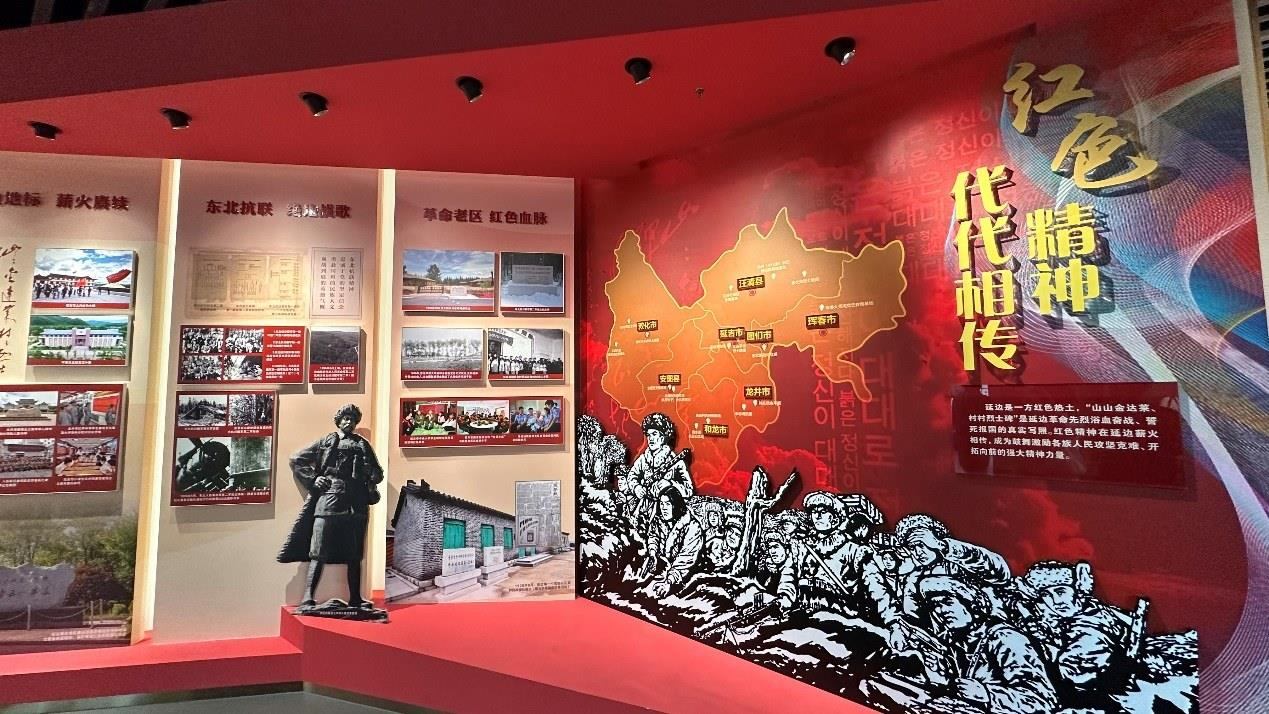 《千秋正氣-朝鮮族革命斗爭史陳列》展廳。人民網(wǎng)記者 金洪花攝