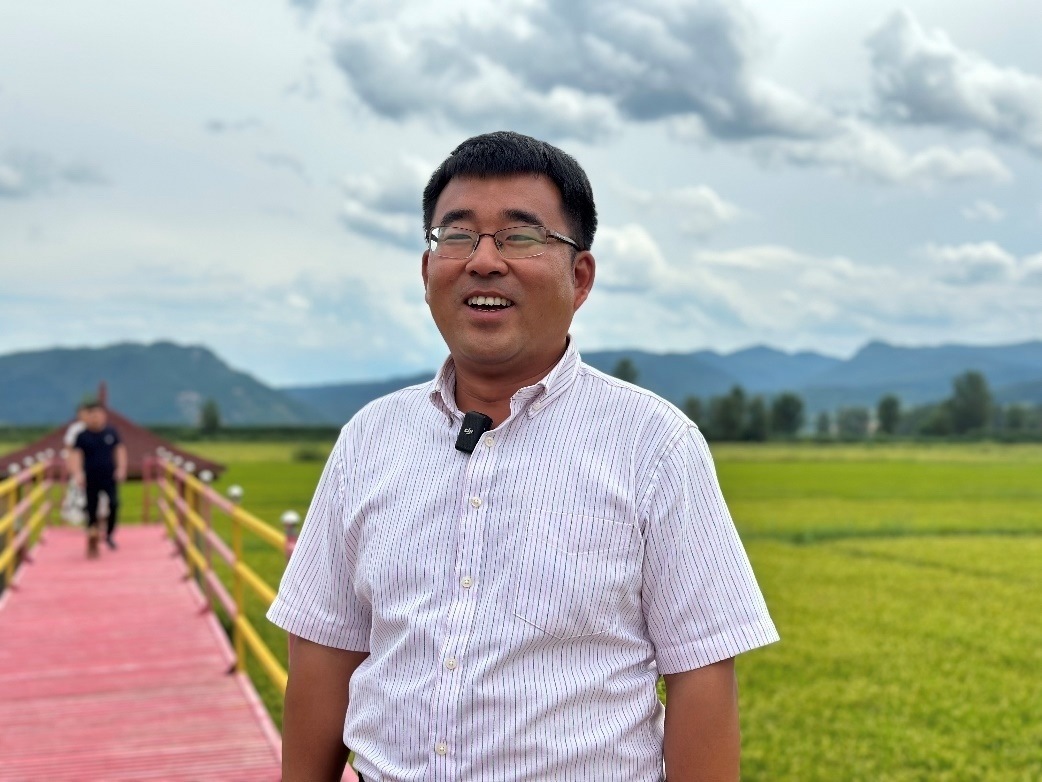 和龍市東城鎮(zhèn)光東村村書記金憲。人民網(wǎng)記者 金洪花 攝