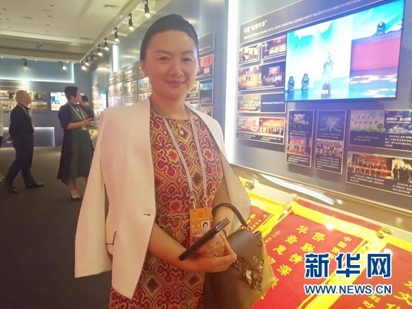 英國川商聯(lián)合總會會長宋汶栗。新華網(wǎng)記者 侯強 攝