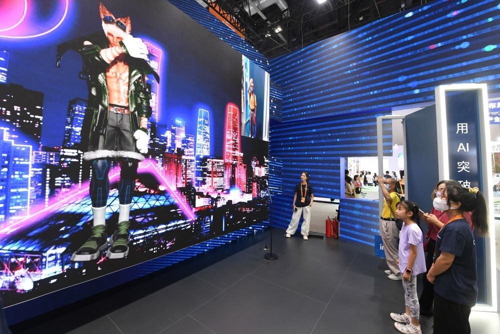 這是9月2日在國家會議中心拍攝的一款數(shù)字人。新華社記者 任超 攝