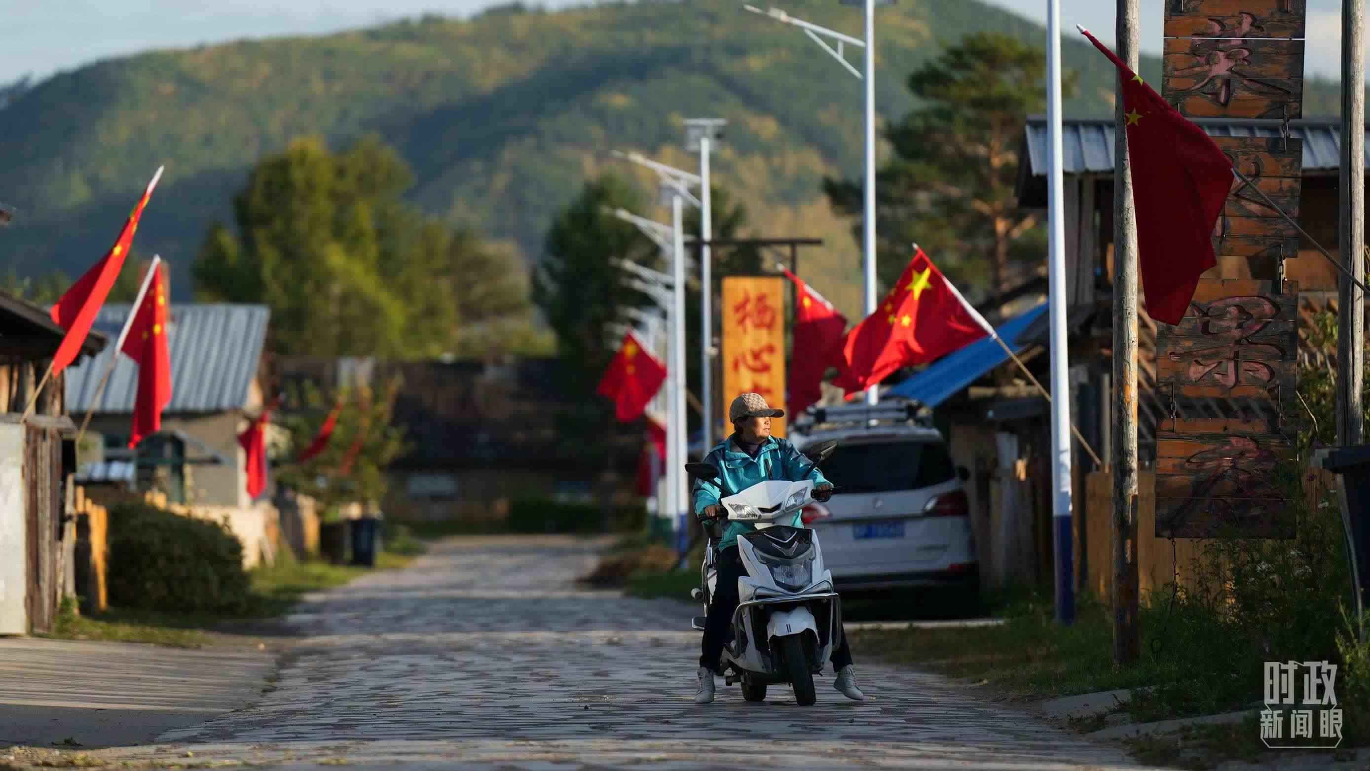 △北極村里民宿眾多。（總臺國廣記者李晉拍攝）