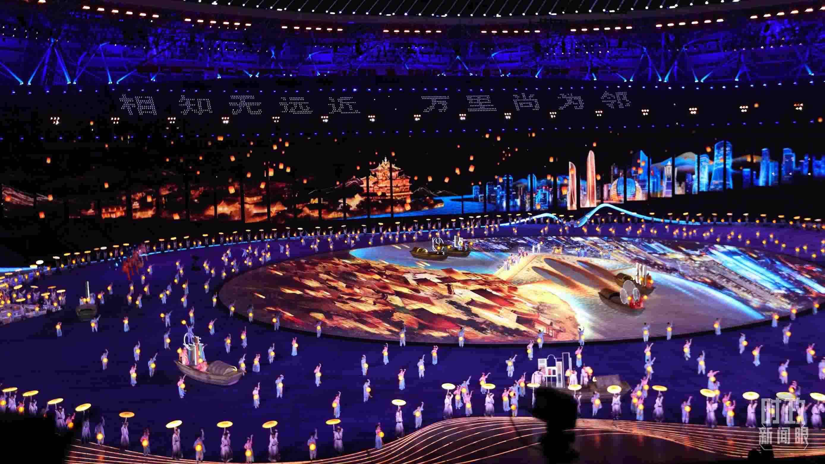 △杭州第19屆亞運會開幕式。（總臺央視記者魏幫軍拍攝）