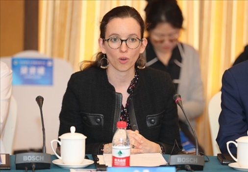 法國(guó)駐華大使館公使銜參贊白美燕致辭。主辦方供圖