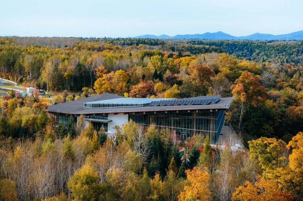 園區(qū)在多棟建筑上都安裝有分布式光伏發(fā)電設施。邱活攝