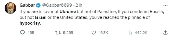 巴以爆發(fā)新沖突后，他再指西方“雙標(biāo)”