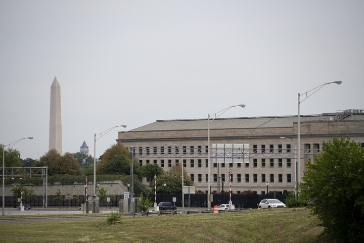 這是2021年8月3日在美國弗吉尼亞州阿靈頓拍攝的美國國防部所在地五角大樓。新華社記者劉杰攝