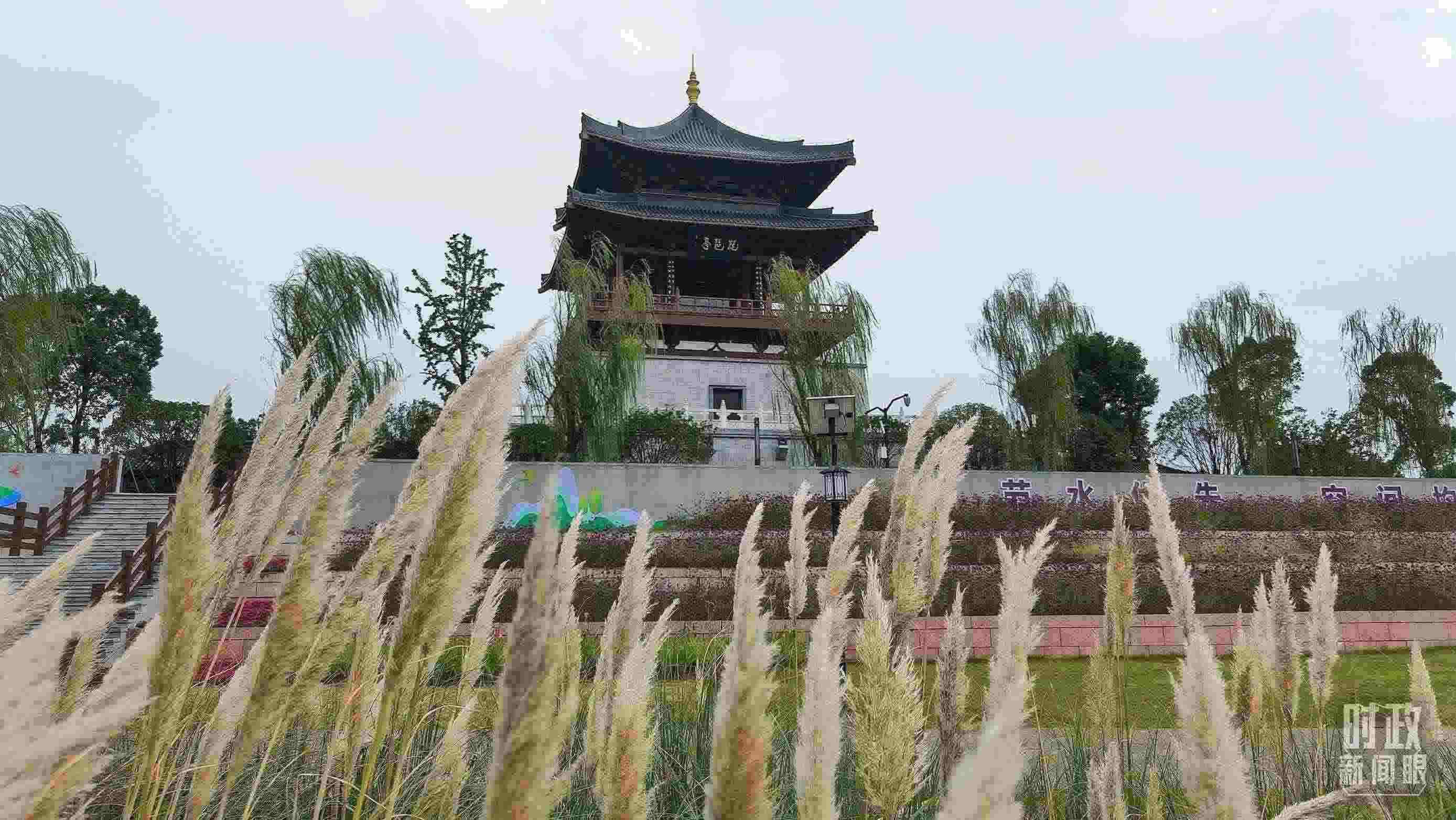 △長江國家文化公園九江城區(qū)段。（總臺央視記者程鋮拍攝）