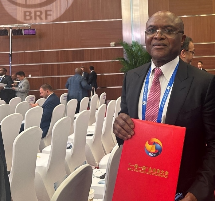 “一帶一路”企業(yè)家大會的外方代表。人民網記者 申佳平攝