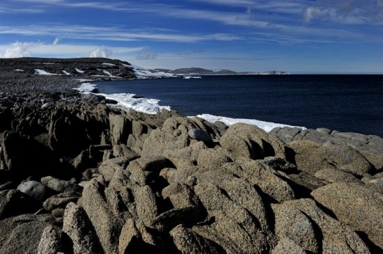 羅斯海恩克斯堡島的夏季風(fēng)光。新華社記者 張建松 攝