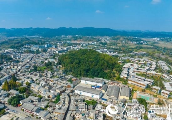 航拍舊州古鎮(zhèn)。人民網(wǎng) 陽茜攝