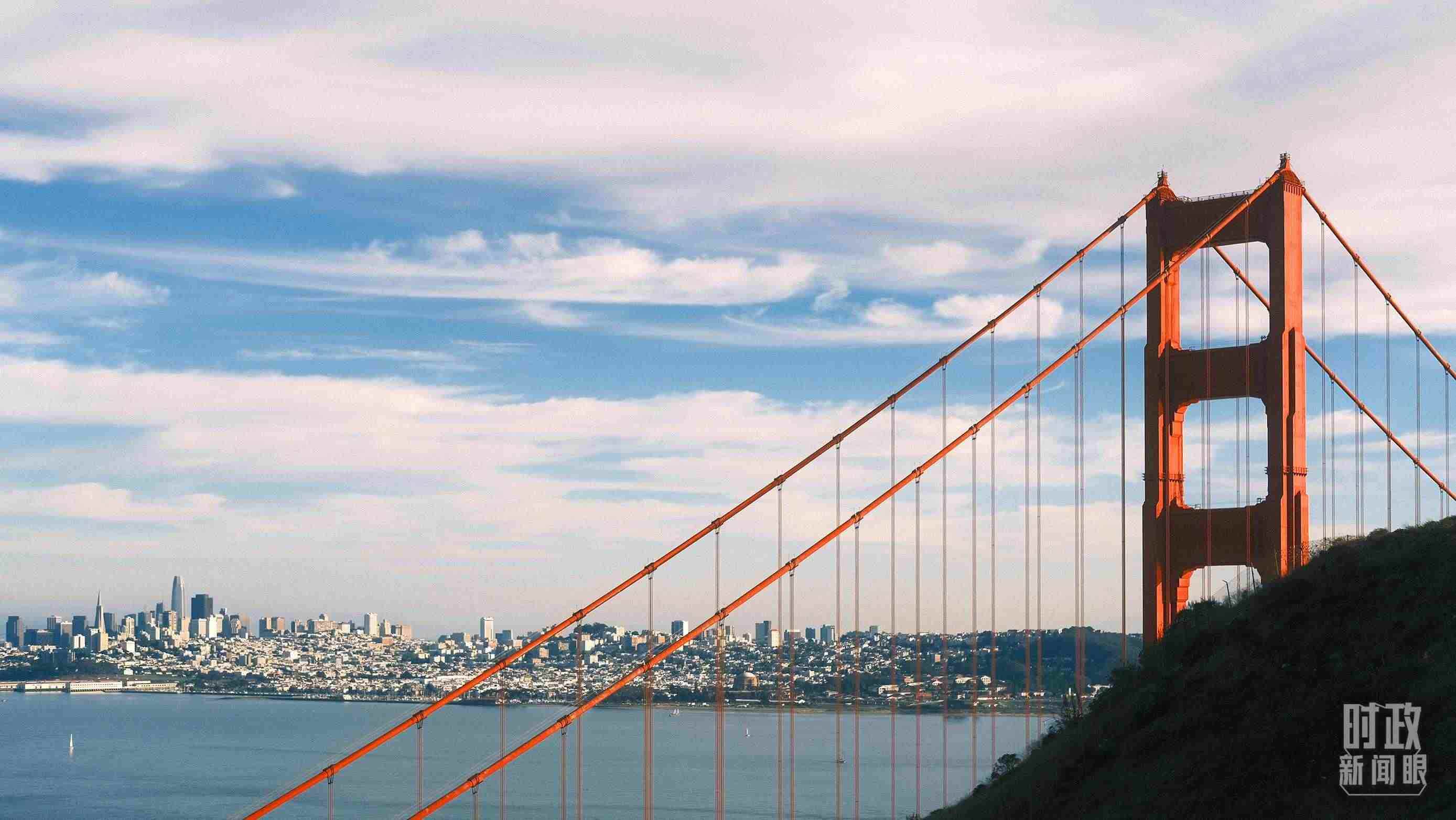 舊金山，金門大橋。（總臺央視記者盧心雨拍攝）