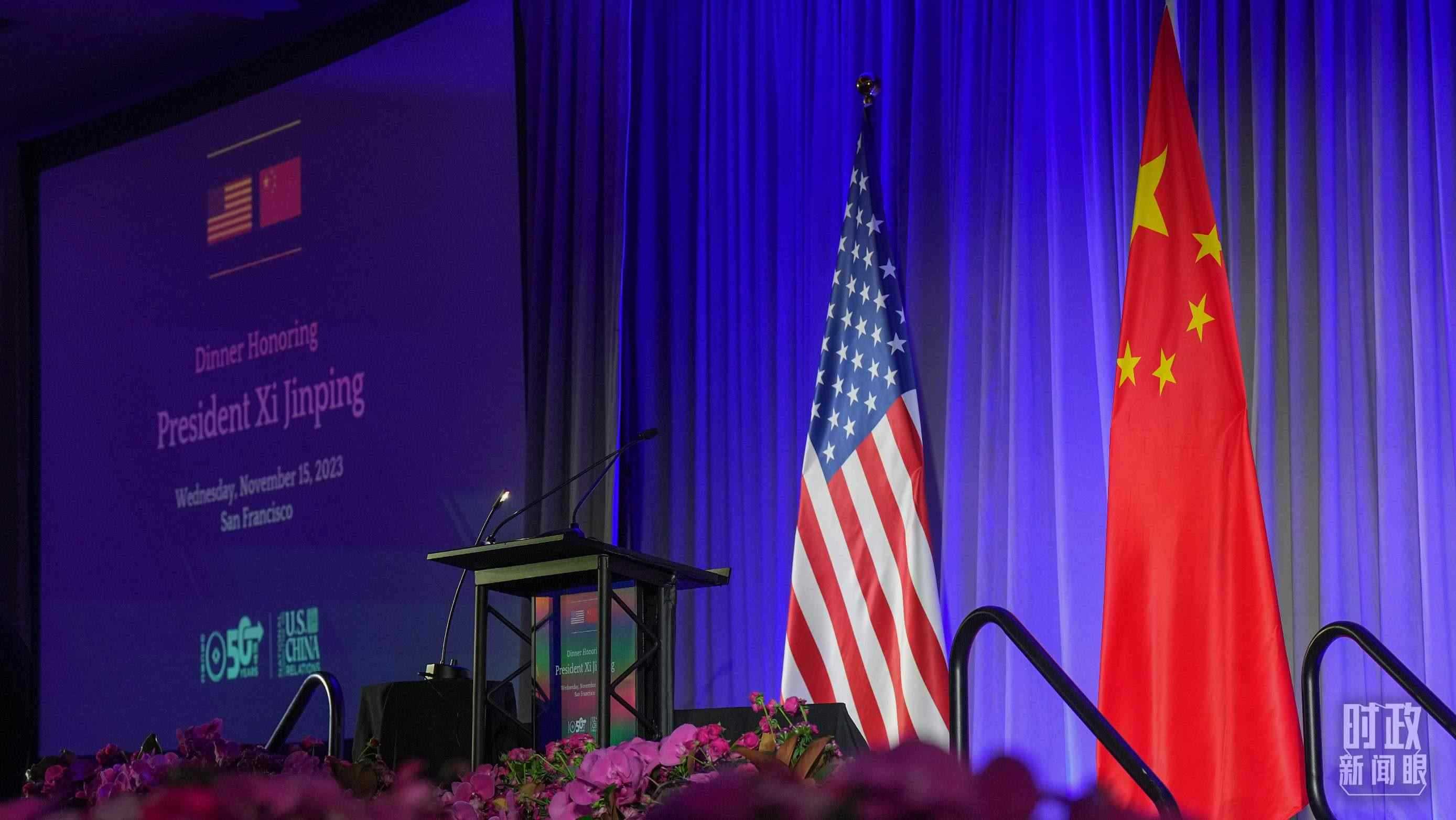 歡迎宴會當晚，習近平在這里發(fā)表演講。（總臺國廣記者李晉拍攝）