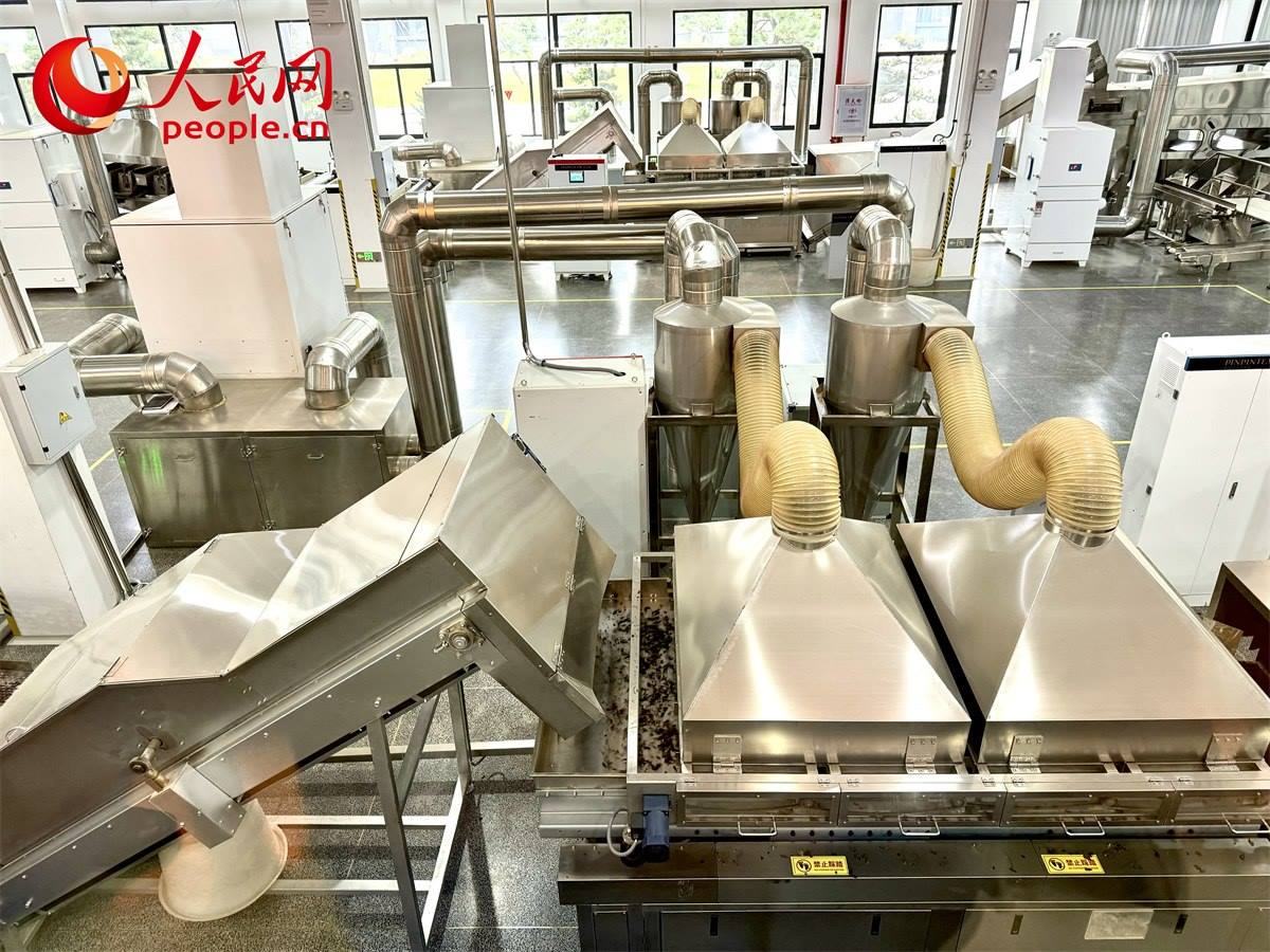 品品香白茶精制自動化生產(chǎn)廠房。人民網(wǎng)記者 劉微攝