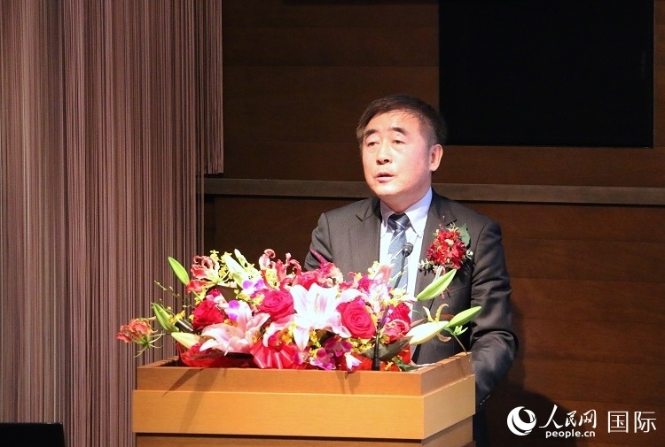 科盟會(huì)長楊克儉發(fā)表致辭。人民網(wǎng) 許可攝