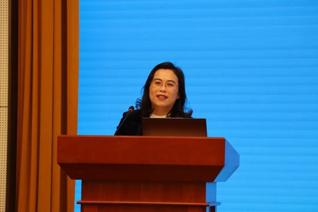 浙江師范大學(xué)副校長(zhǎng)張建珍致辭。主辦方供圖