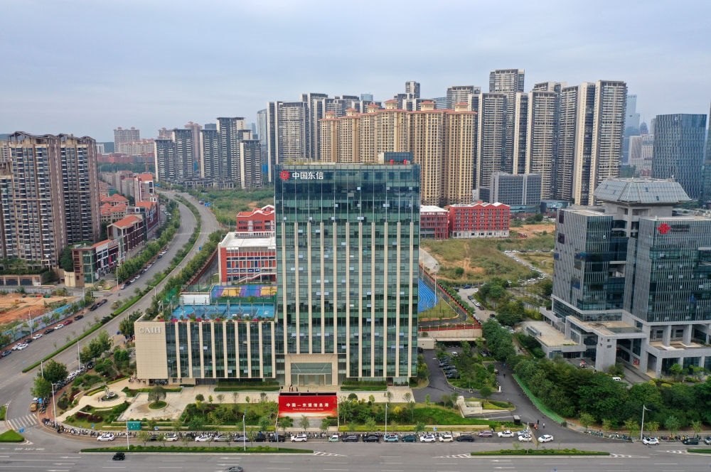 中國(guó)—東盟信息港（無(wú)人機(jī)照片）。