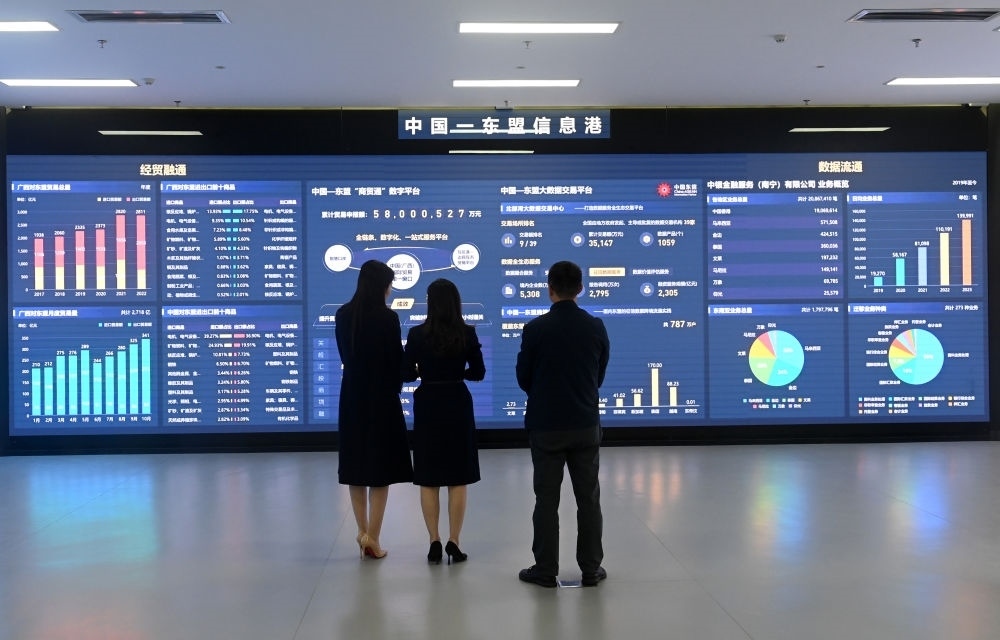 中國(guó)—東盟信息港股份有限公司展廳。