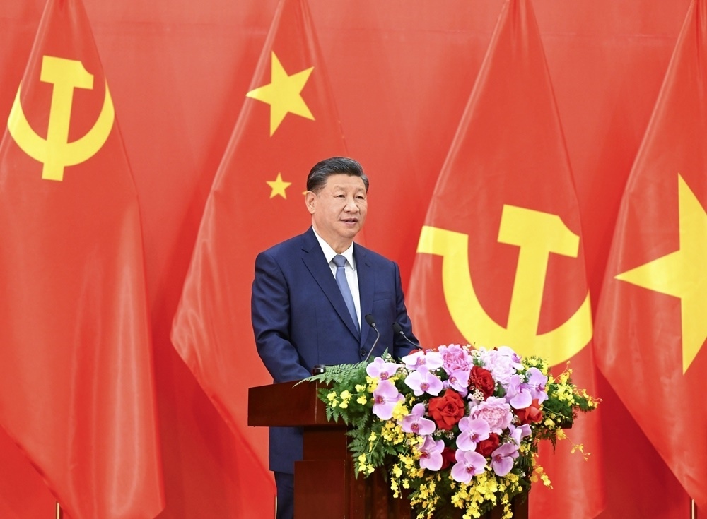 習(xí)近平總書記發(fā)表題為《賡續(xù)傳統(tǒng)友誼，開創(chuàng)中越命運(yùn)共同體建設(shè)新征程》的重要講話。