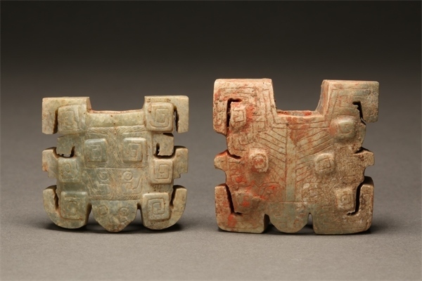 獸面形玉飾件。國家文物局供圖