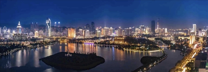 筼筜夜色。（圖源：人民日?qǐng)?bào)）