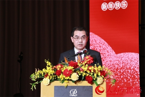 中國駐日本大使吳江浩致辭。人民網(wǎng) 許可攝