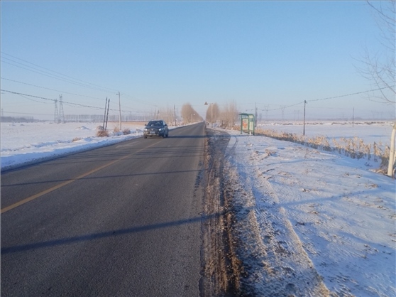 連接德惠市與太興村的德前公路寬闊通暢。德惠市委宣傳部供圖