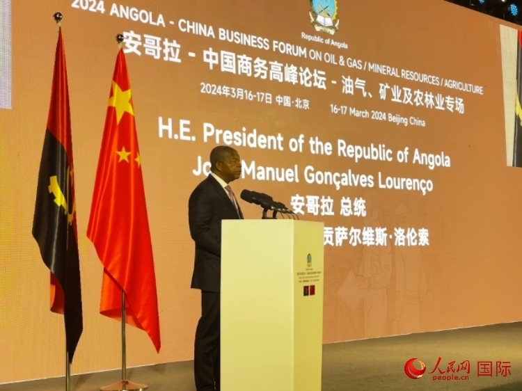 安哥拉總統(tǒng)若昂·曼努埃爾·貢薩爾維斯·洛倫索。人民網(wǎng)記者 張榮攝