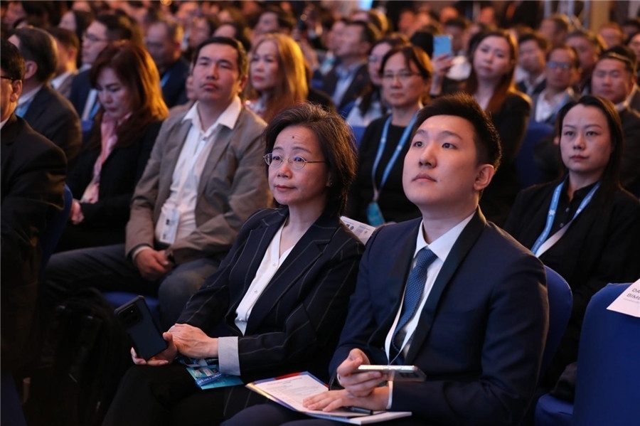 沈敏娟大使出席論壇。蒙政府官網(wǎng)供圖