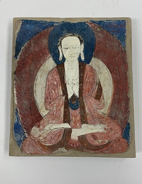 佛像壁畫殘片（暫定名）。國家文物局供圖