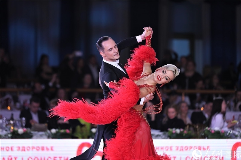 第五屆“克里姆林宮杯”國標舞錦標賽現(xiàn)場。于子恒攝