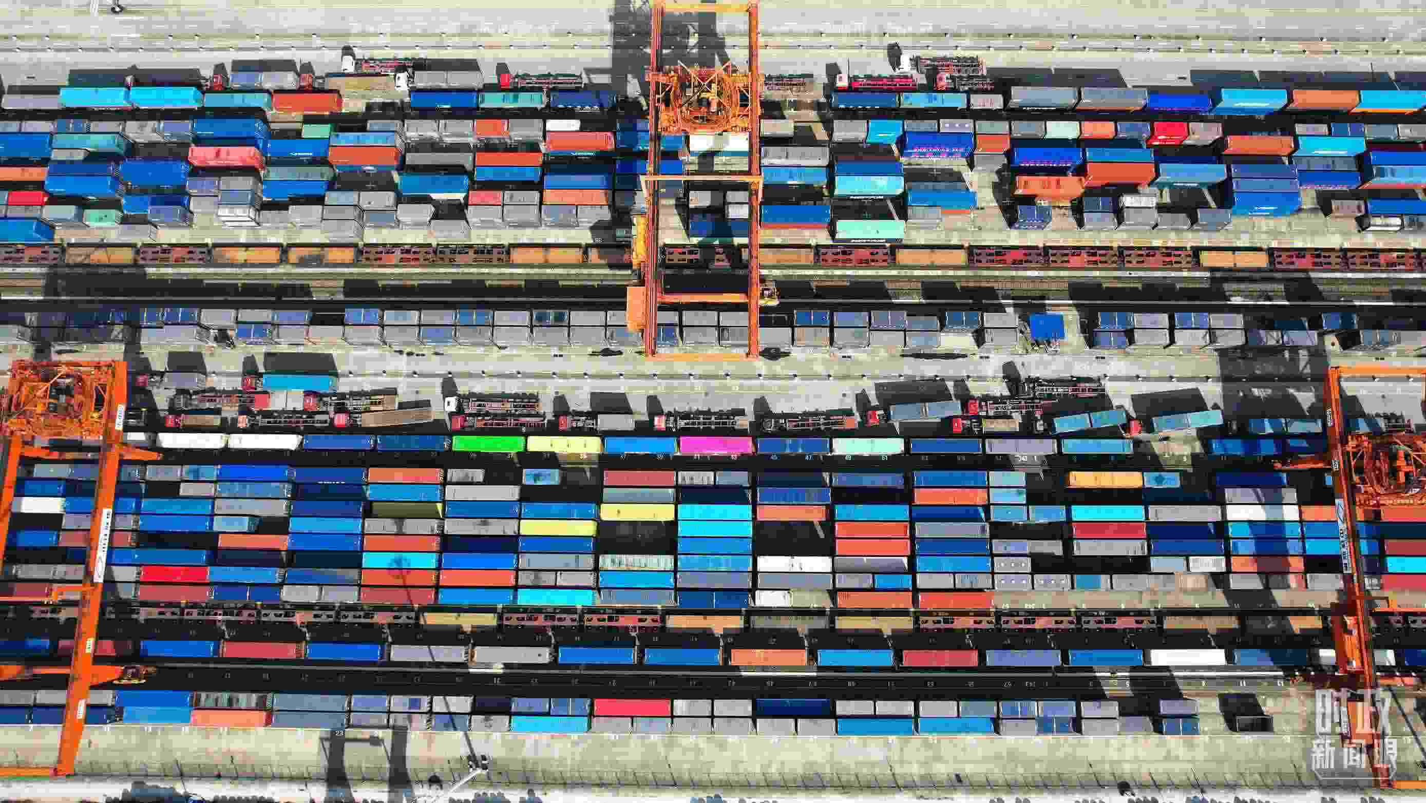 △重慶國際物流樞紐園區(qū)。（總臺記者楊洋拍攝）