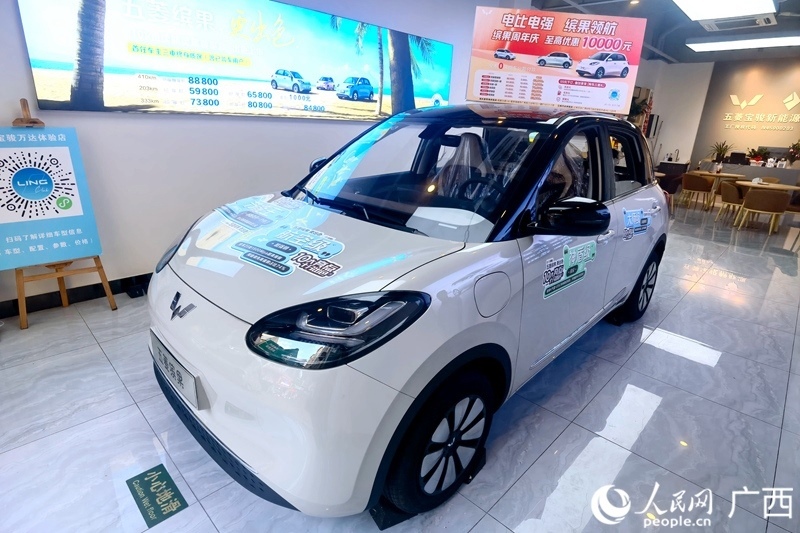 五菱汽車推出置換補(bǔ)貼。人民網(wǎng)記者 陳燕攝