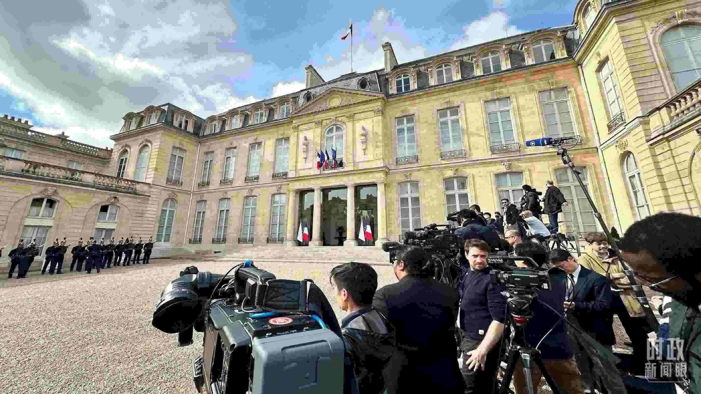 △愛麗舍宮。（總臺央視記者關舟拍攝）