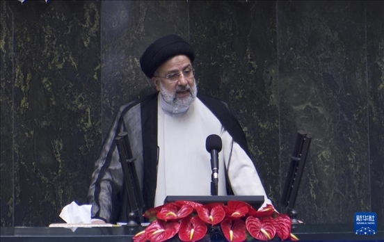 據(jù)伊朗邁赫爾通訊社20日?qǐng)?bào)道，伊朗總統(tǒng)萊希在直升機(jī)事故中遇難。這是2021年8月5日拍攝的易卜拉欣·萊希的資料照片。 新華社發(fā)（賈瓦德攝）