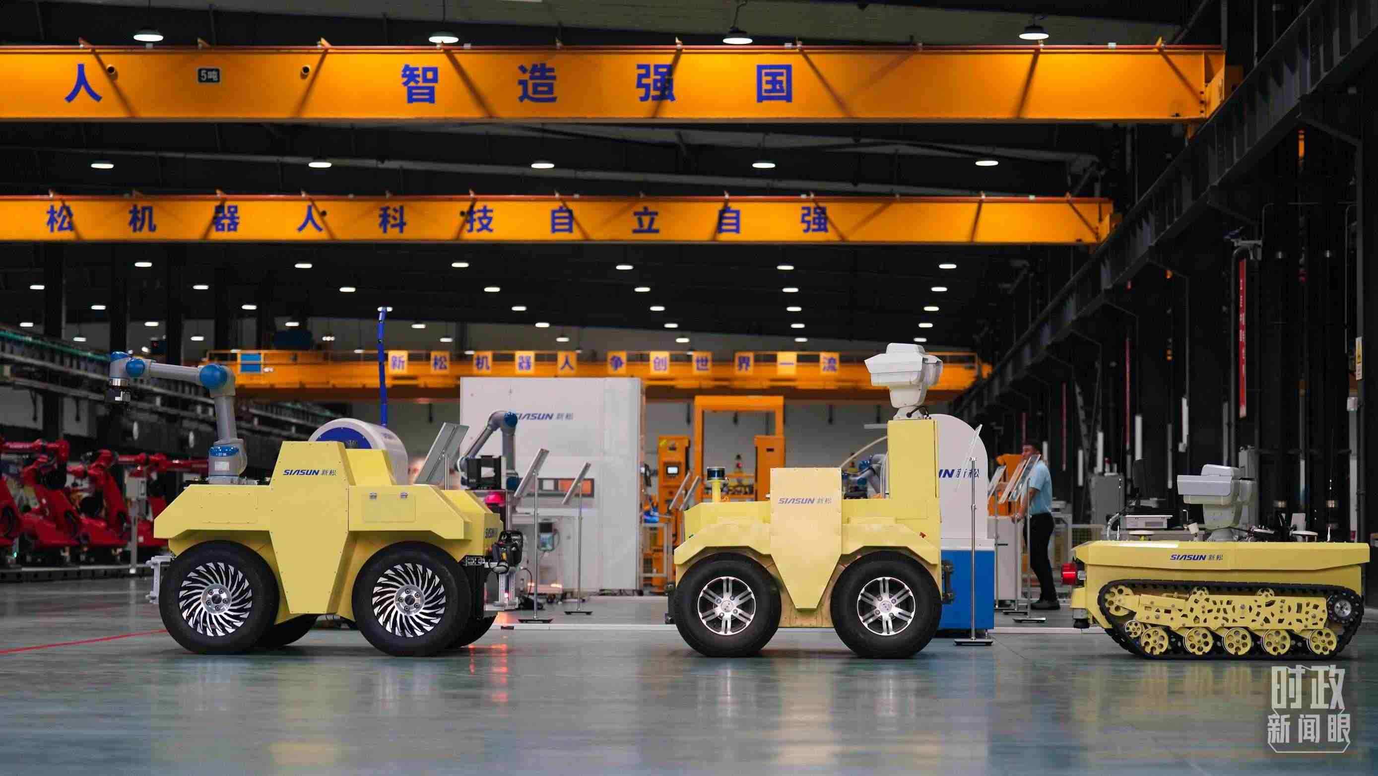 沈陽新松機器人自動化股份有限公司車間。2022年，習(xí)近平考察這家企業(yè)，強調(diào)必須走自主創(chuàng)新之路。（總臺國廣記者李晉拍攝）