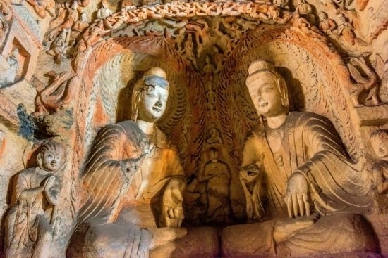 山西大同云岡石窟第六窟釋迦佛洞（圖片來源：視覺中國）