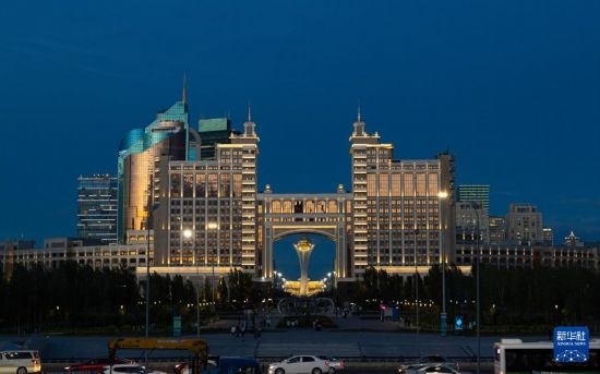 這是7月1日拍攝的哈薩克斯坦首都阿斯塔納街景。新華社記者 白雪騏 攝