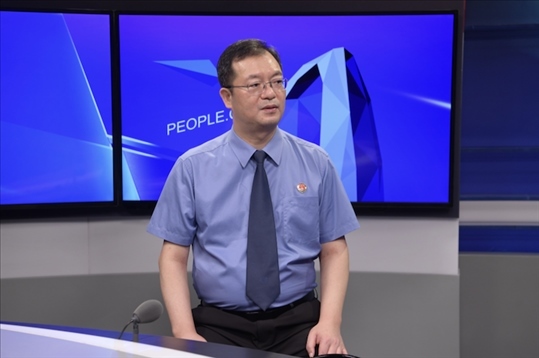 福建省泉州市人民檢察院檢察長施建清。人民網(wǎng)記者 王曉嘯攝