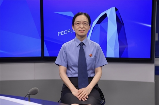 最高人民檢察院行政檢察廳二級高級檢察官張立新。人民網(wǎng)記者 王曉嘯攝