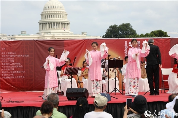 2、在華盛頓中國文化節(jié)活動上，還進行了豐富多樣的中國文化演出。 人民網記者 李志偉攝